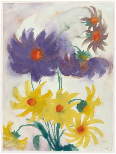 Blumen (gelb und violett) (Flowers (yellow and purple))