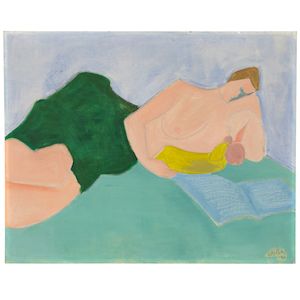 Nursing Mother 24 x 30 in (60.9 x 76.4 cm) (Painted in 1969)