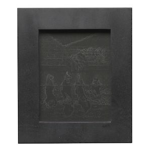 Guardian of the Veil: Sons of Horus 12 3/4 x 10 3/4 in (32.4 x 27.3 cm) (Executed in 2007)