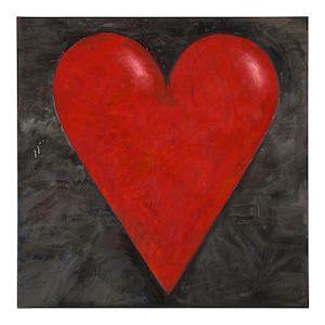 George's Red Heart 72 x 72 in (182.9 x 182.9 cm) (Painted in 1998)