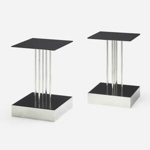 Mobile 5-B coffee tables, pair
