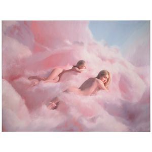 Cotton Candy Clouds (Sandra & Rebecca) 72 x 96 in (182.9 x 243.8 cm) (Painted in 2006)