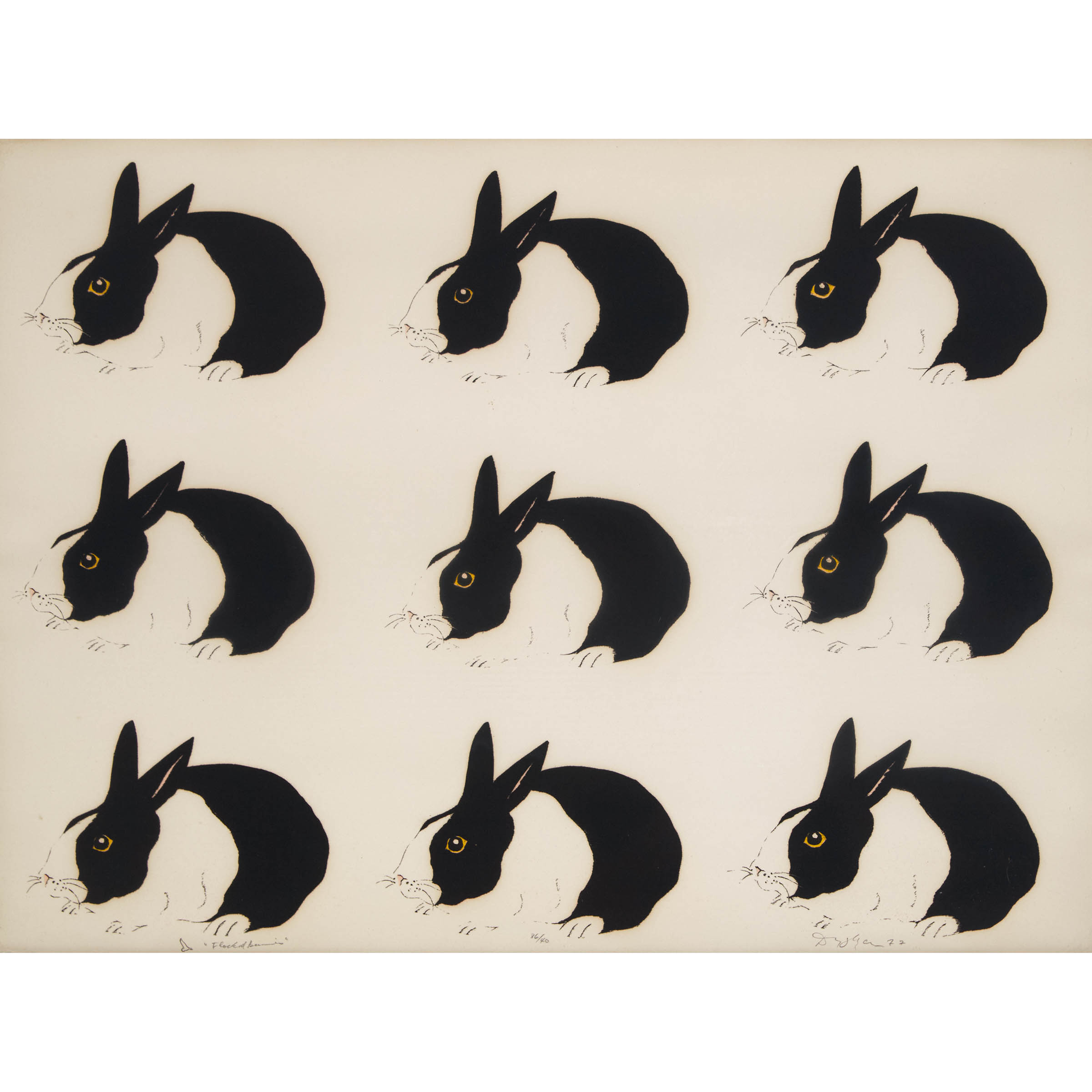 Flocked Bunnies