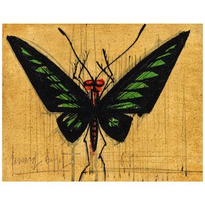 Papillon 7 3/8 x 9 3/8 in (18.8 x 23.7 cm) (Painted in 1963)