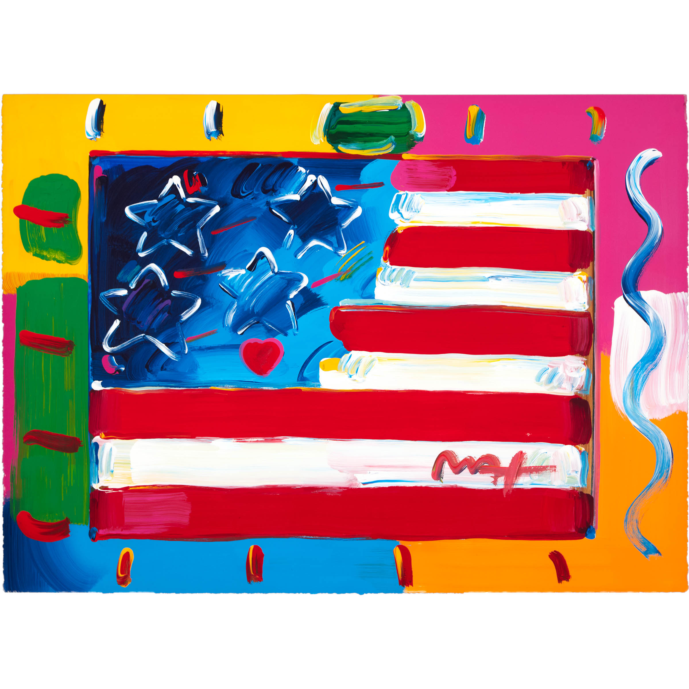 FLAG WITH HEART, VER. V #45