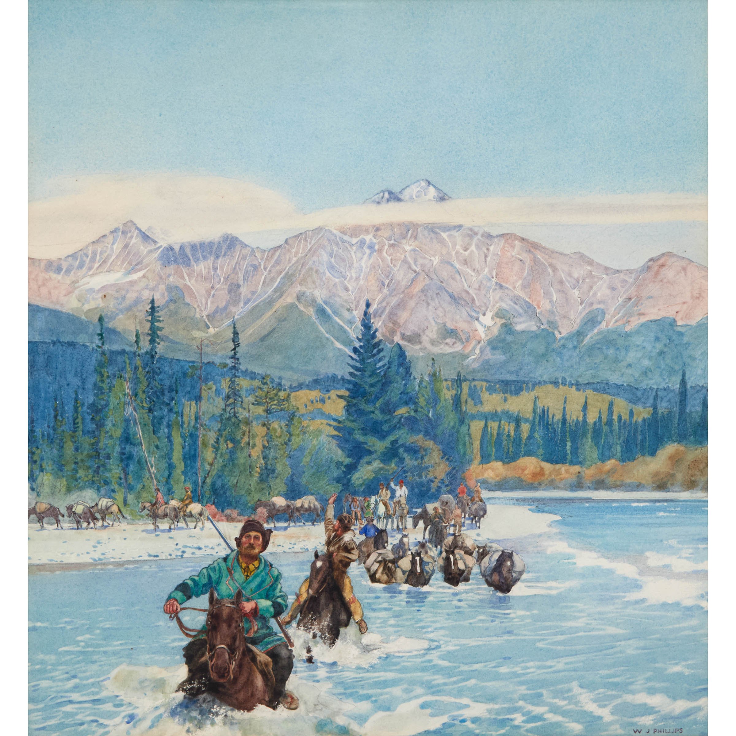 River Crossing, Ca. 1940