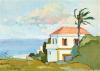 CRISS CANNING born 1947, Pink Clouds Over Monte Smith, Rhodes 1986