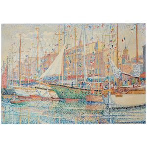 Les vieux gréements à St. Tropez 25 5/8 x 36 1/4 in (65.1 x 92 cm) ()