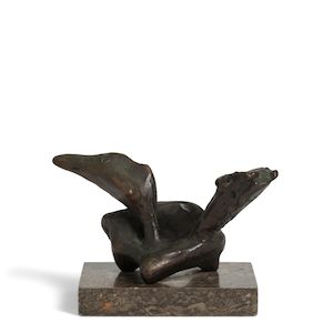 Fledgling 3 5/8 x 6 3/4 in (9.2 x 17 cm) (Conceived circa 1960, this bronze version cast by the Hermann Noack Foundry circa 1960 in an edition of 9, plus one artist's proof.)