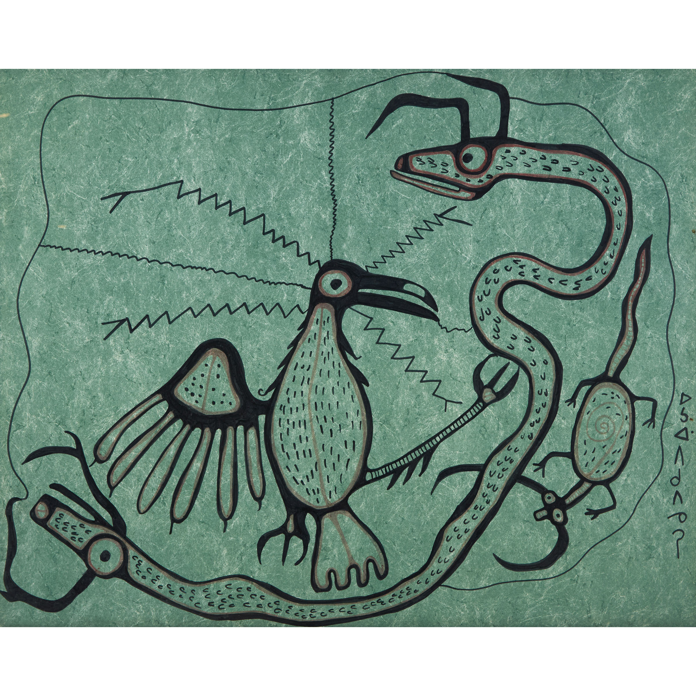 Thunderbird and Snake Motif