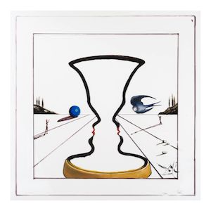 SALVADOR DALÍ (1904-1989) Tristan and Isolde (Le philtre d'amour) 36 x 36 in (91.4 x 91.4 cm) (Painted circa 1972)