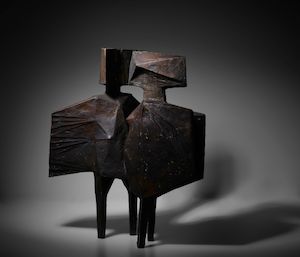 Conjunction XIV 23 x 20 x 20 3/8 in (61 x 51.8 x 33.5 cm) (Conceived in 1970, this bronze version cast circa 1970 in an edition of 6, plus two artist's proofs numbered 0/6 & 00/6.)