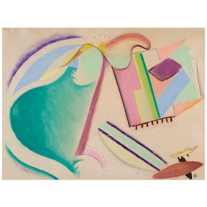 Abstrakt Komposition 18 7/8 x 25 1/4 in (48 x 64.2 cm) ()