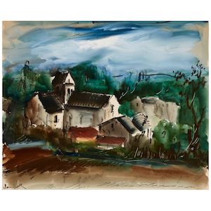 Village 17 1/4 x 21 3/8 in (43.9 x 54.2 cm) ()