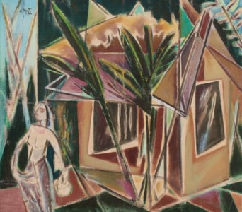 Untitled (Woman in front of Hut)