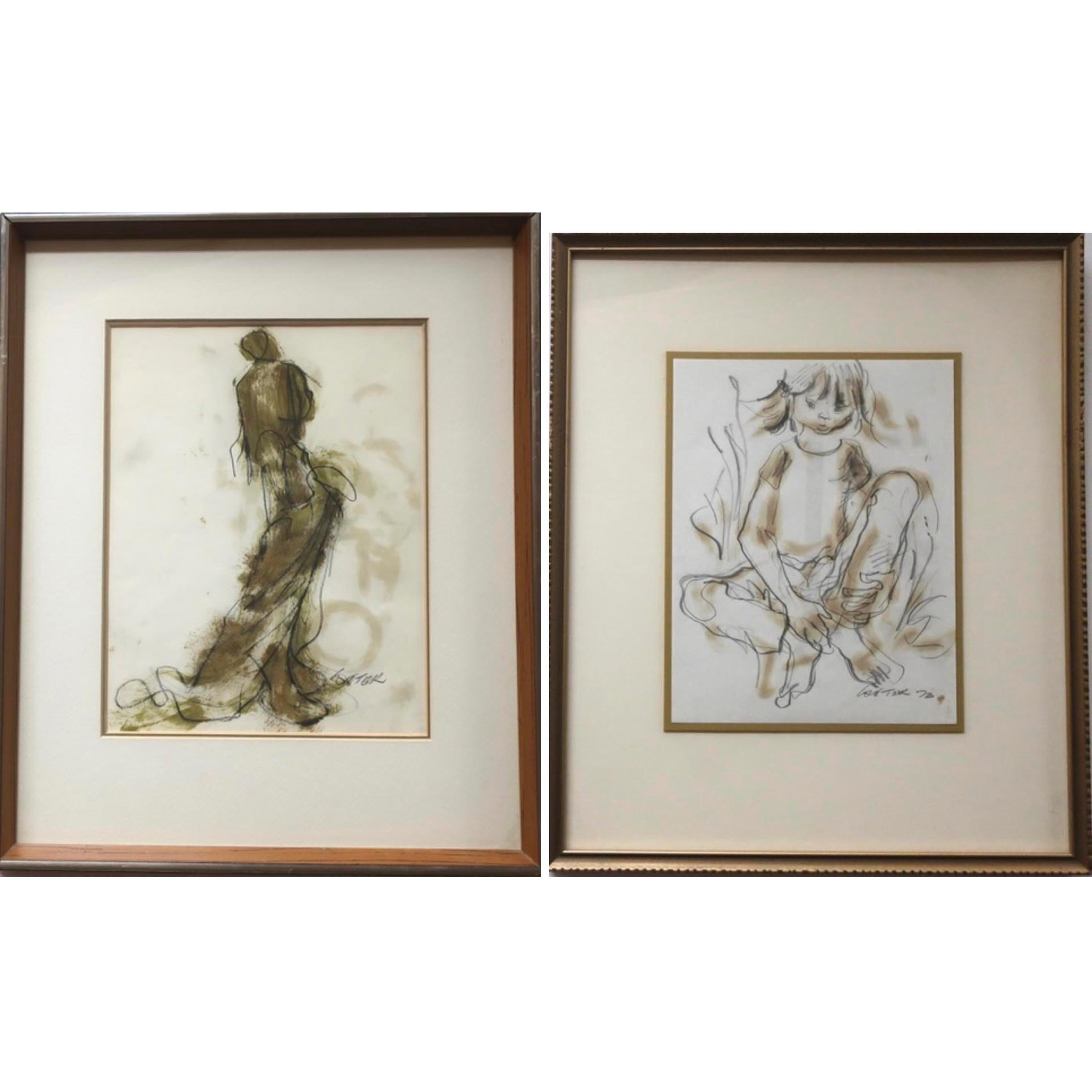 UNTITLED ("DRESSING UP" AND "SEATED GIRL")