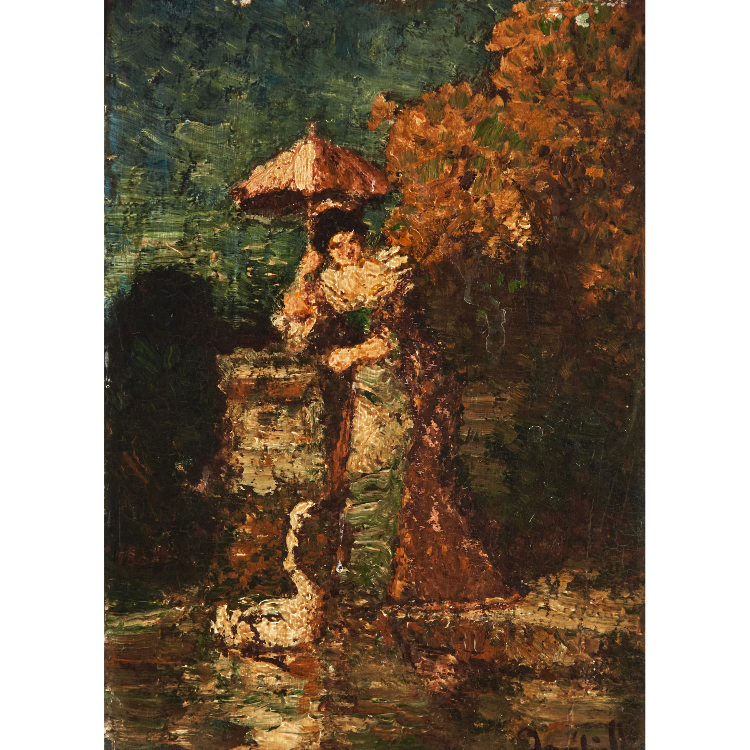 Femme Et Cygne