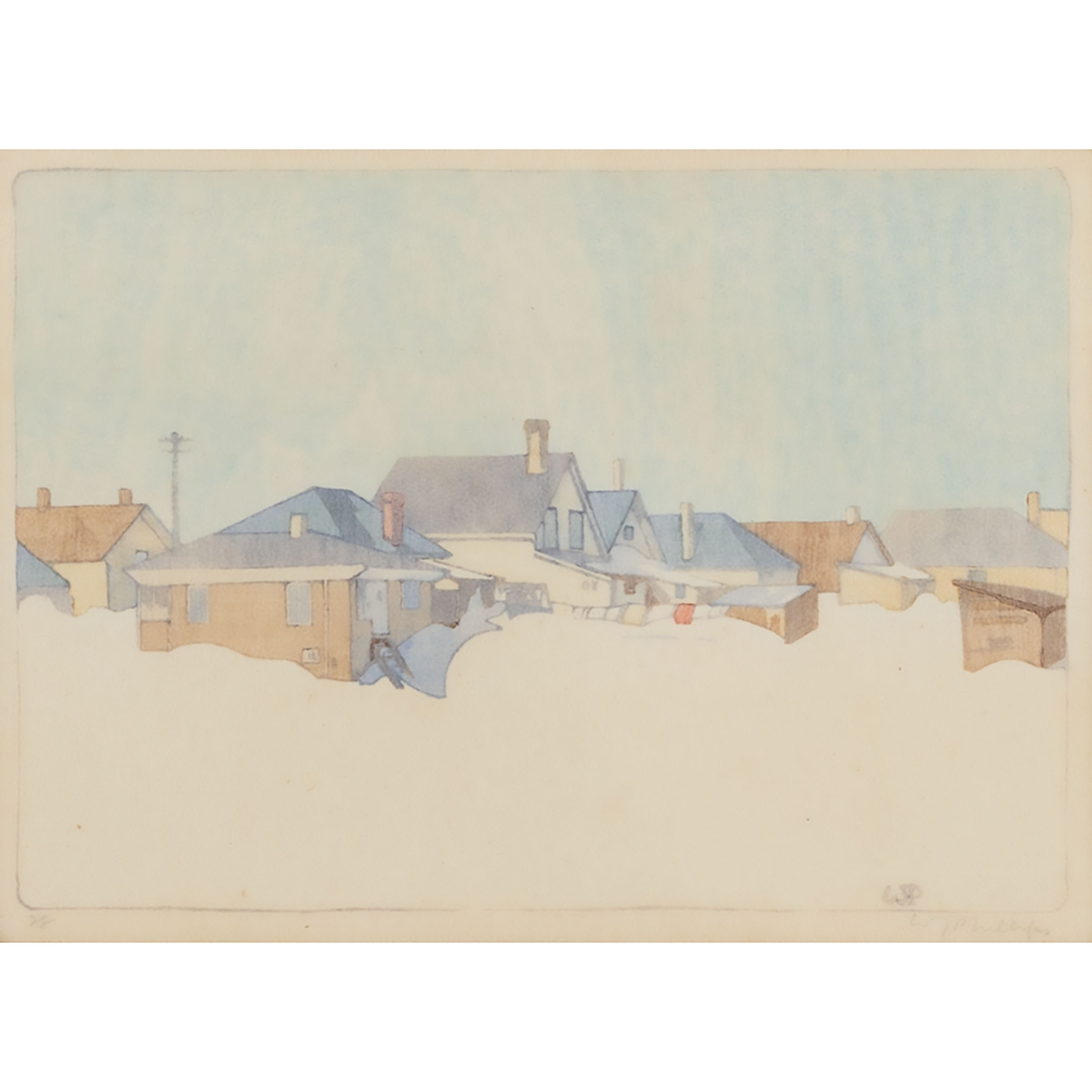 A WINNIPEG STREET, SNOWBOUND [BOULET 104]