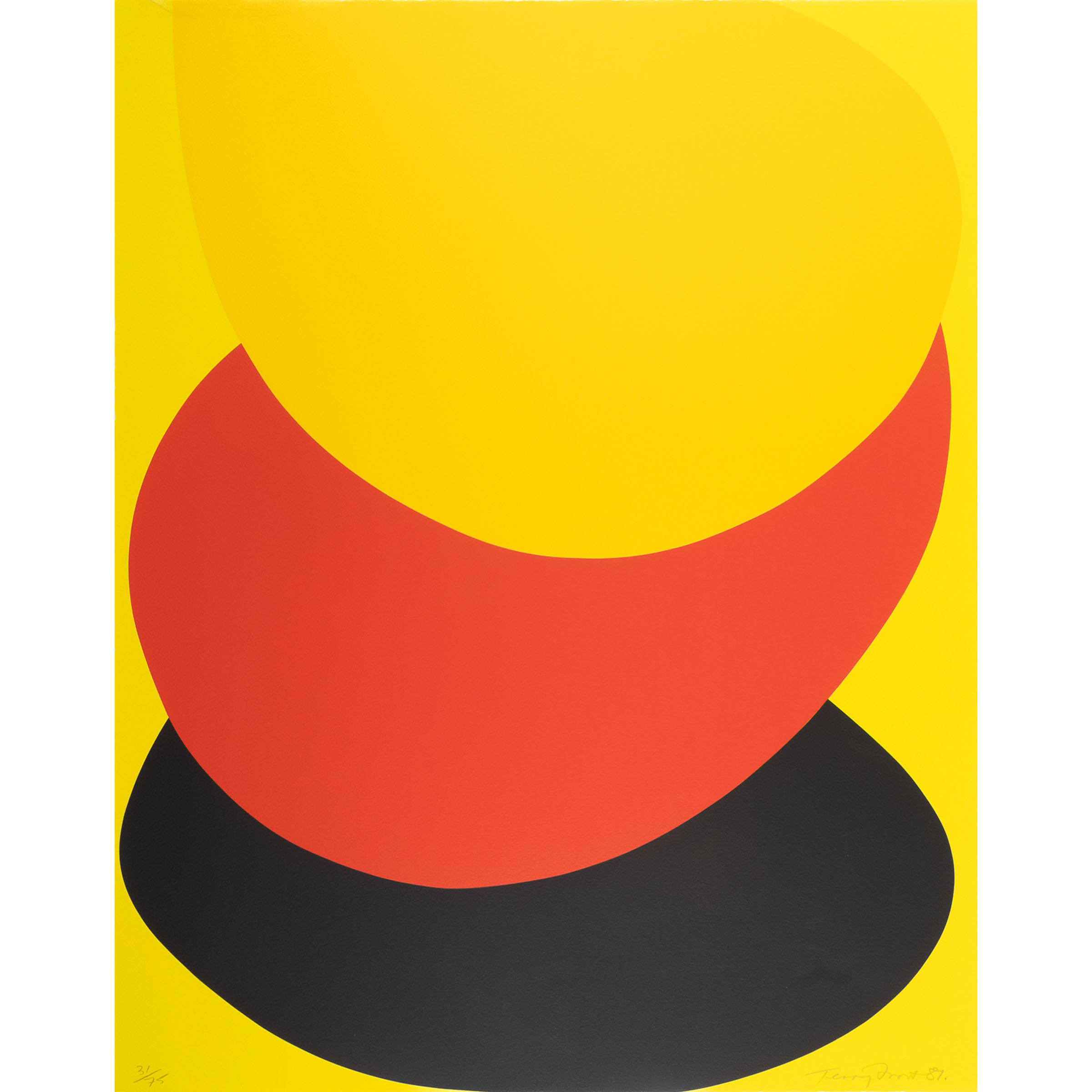 SUSPENDED RED, YELLOW, AND BLACK, 1987 [K. 92]
