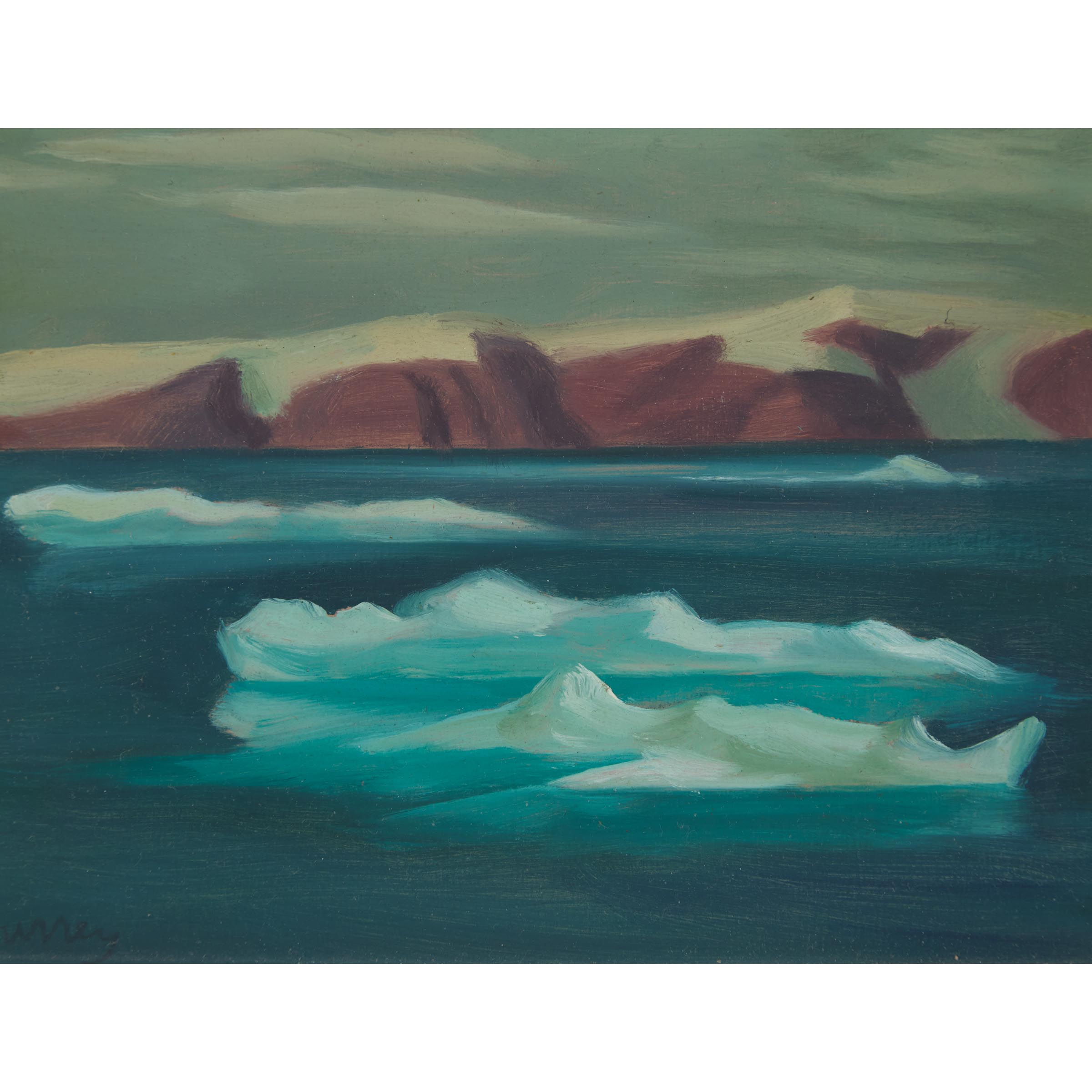 Devon Island with Floes