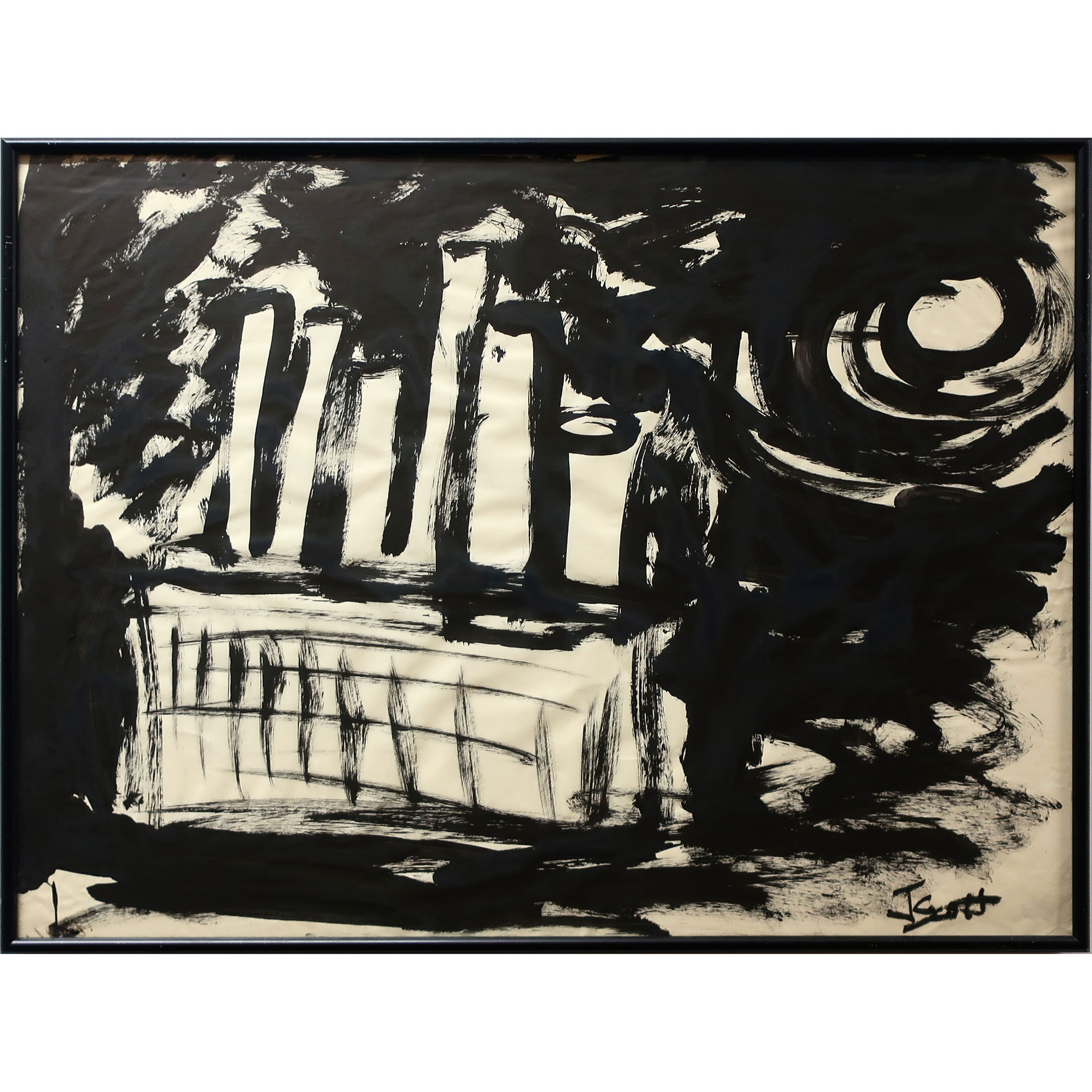 Untitled (Industrial Building at Night)