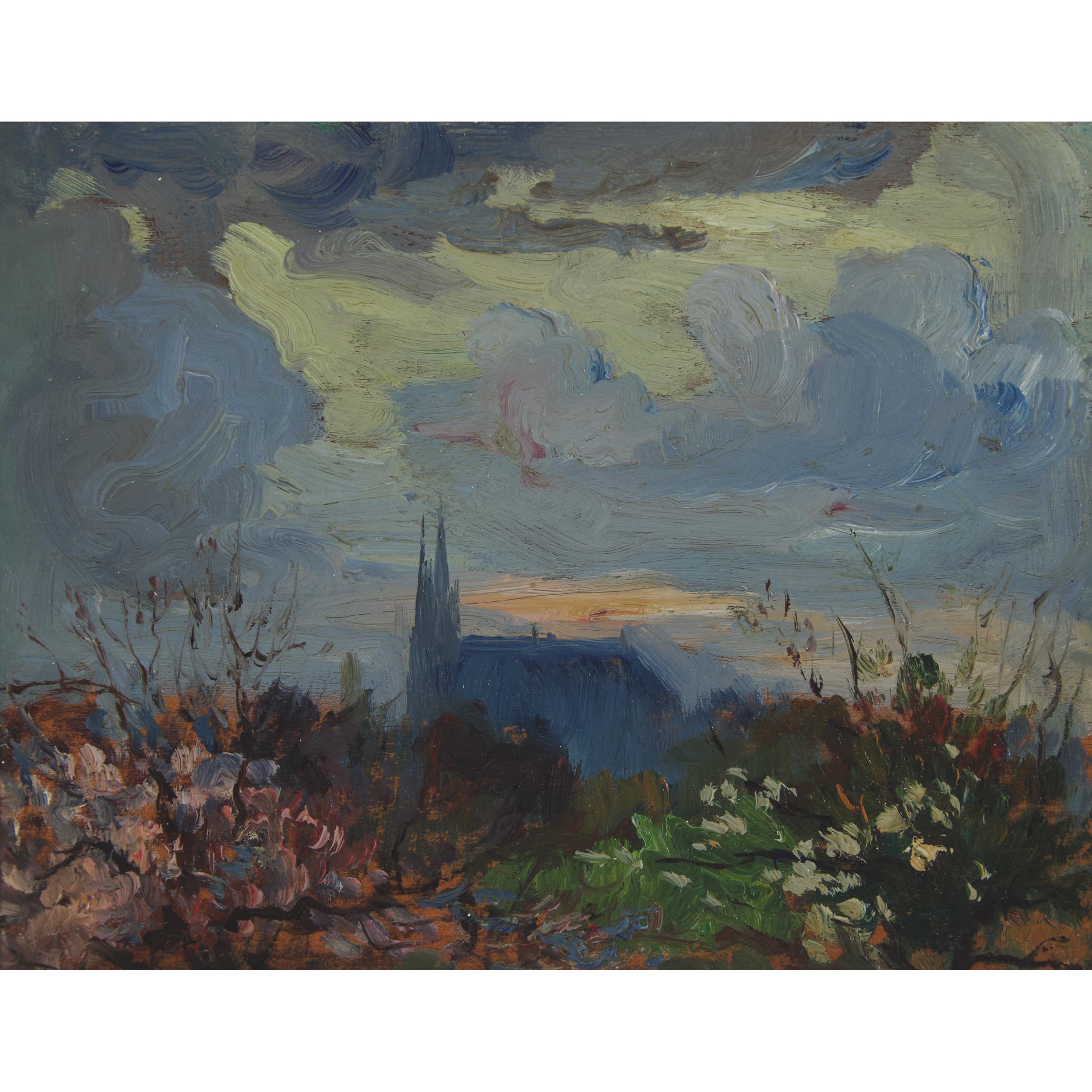 Sunset, Chartres Cathedral