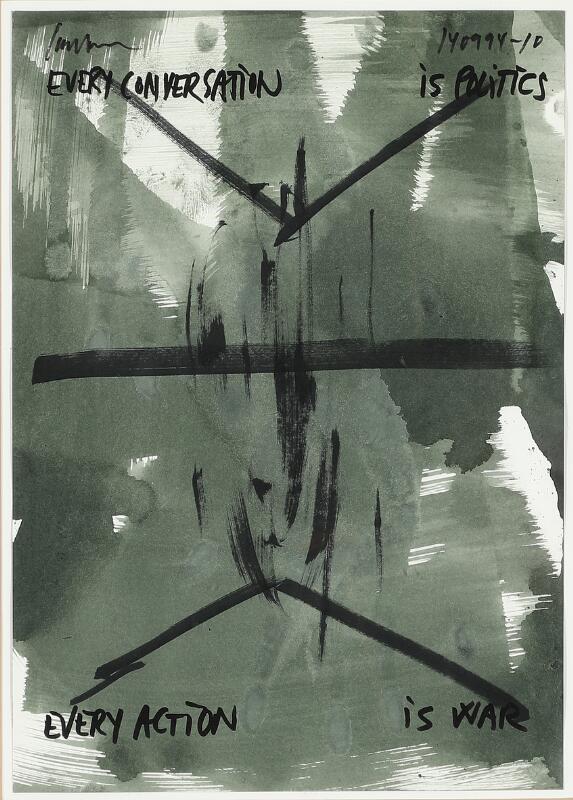 Claus Carstensen, Every conversation is politics...
