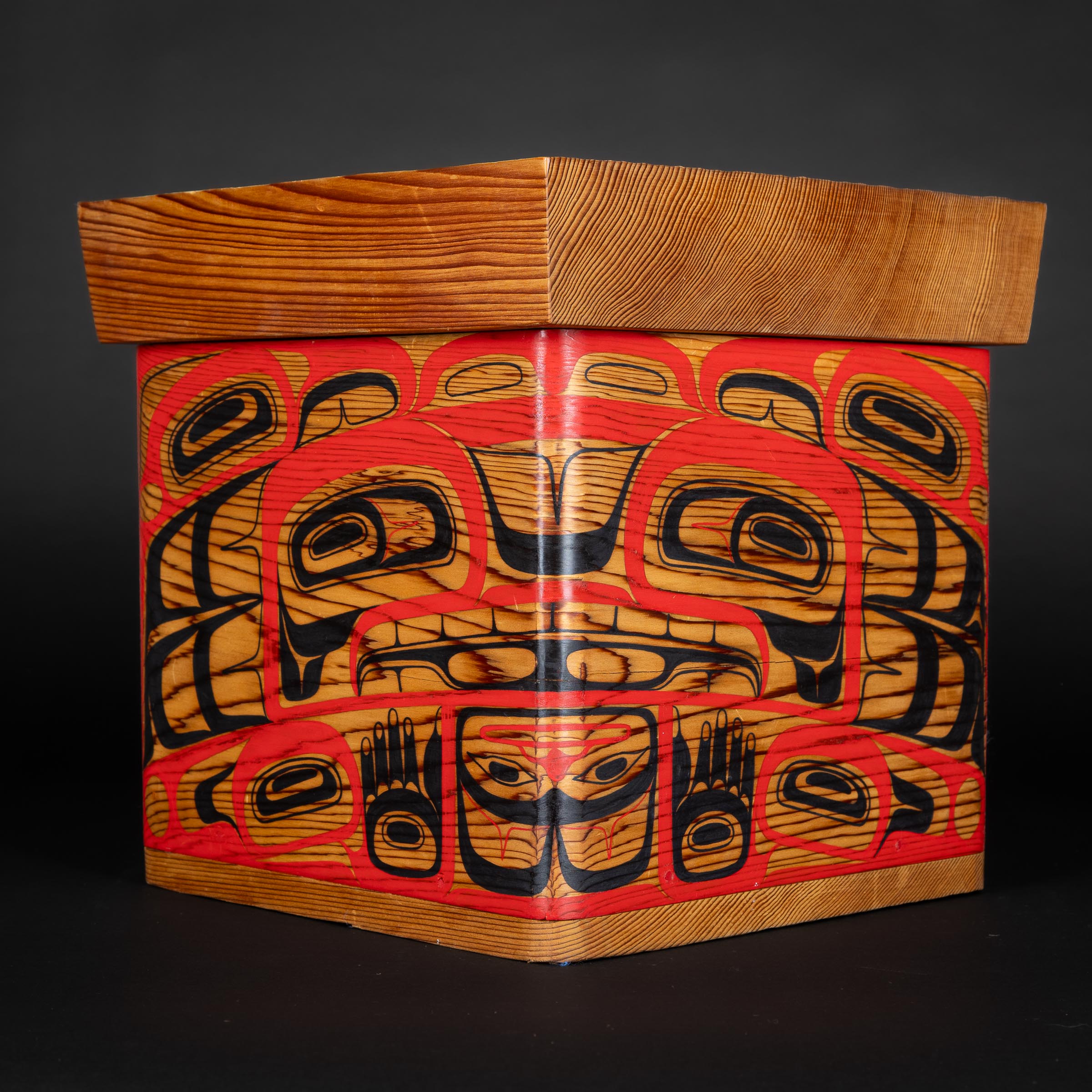 Painted Bentwood Box