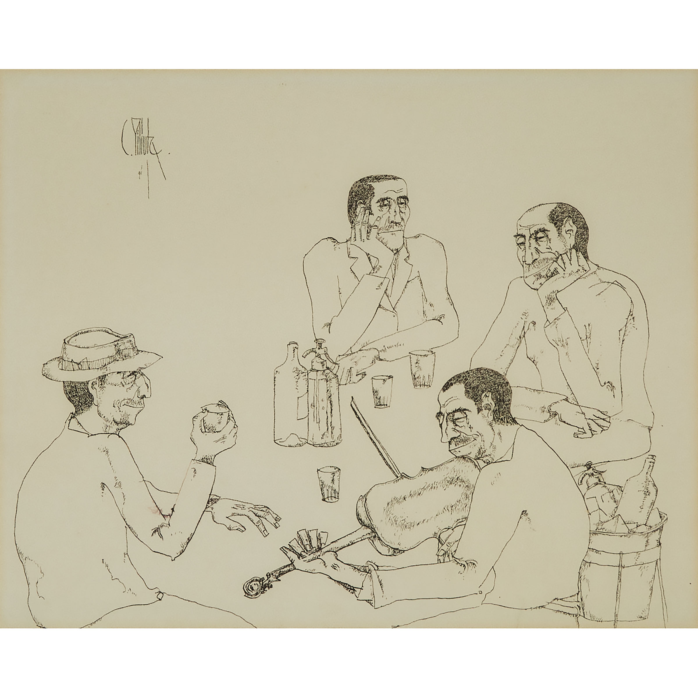 Constantin Piliuta, Drinking While Listening to a Violin