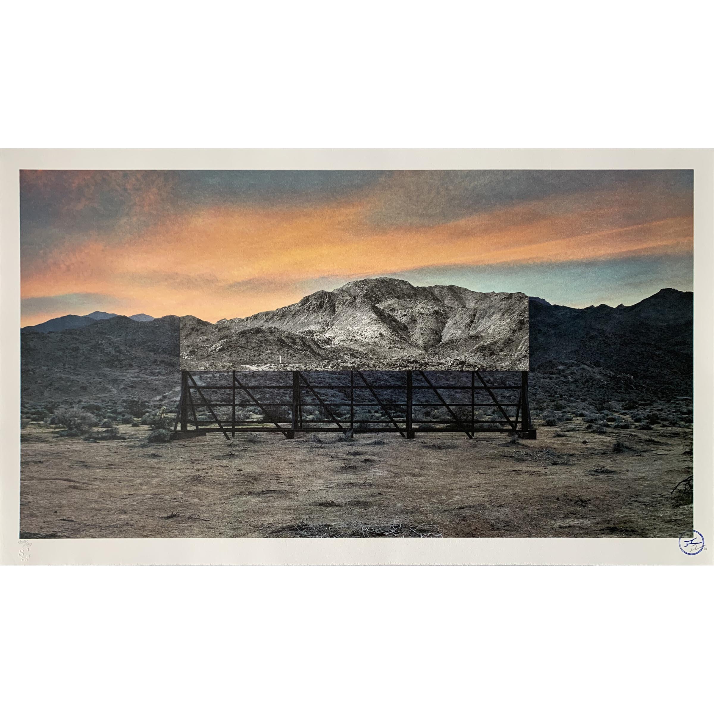TROMPE L'OEIL, DEATH VALLEY, BILLBOARD, MARCH 4, 2017, 5:41 PM, CALIFORNIA, USA