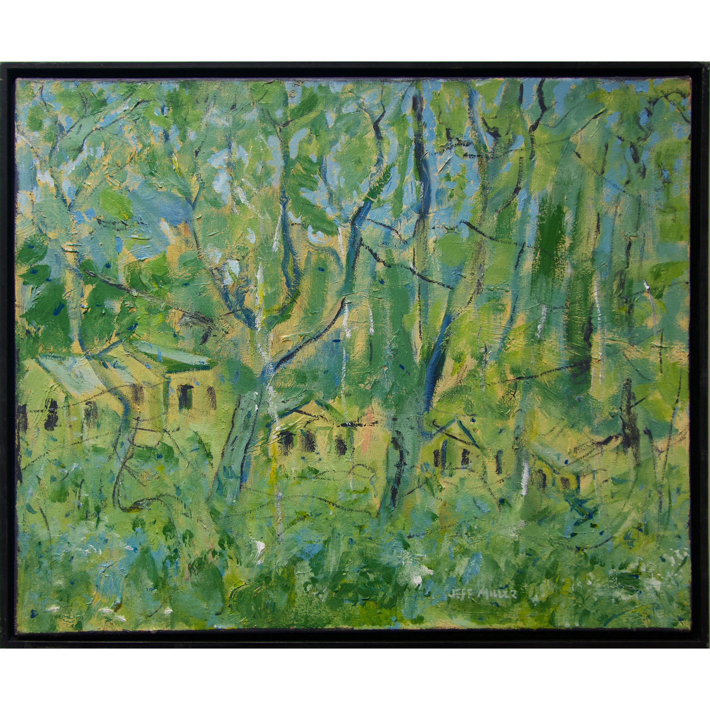 Untitled (Green Woodlands with Houses)