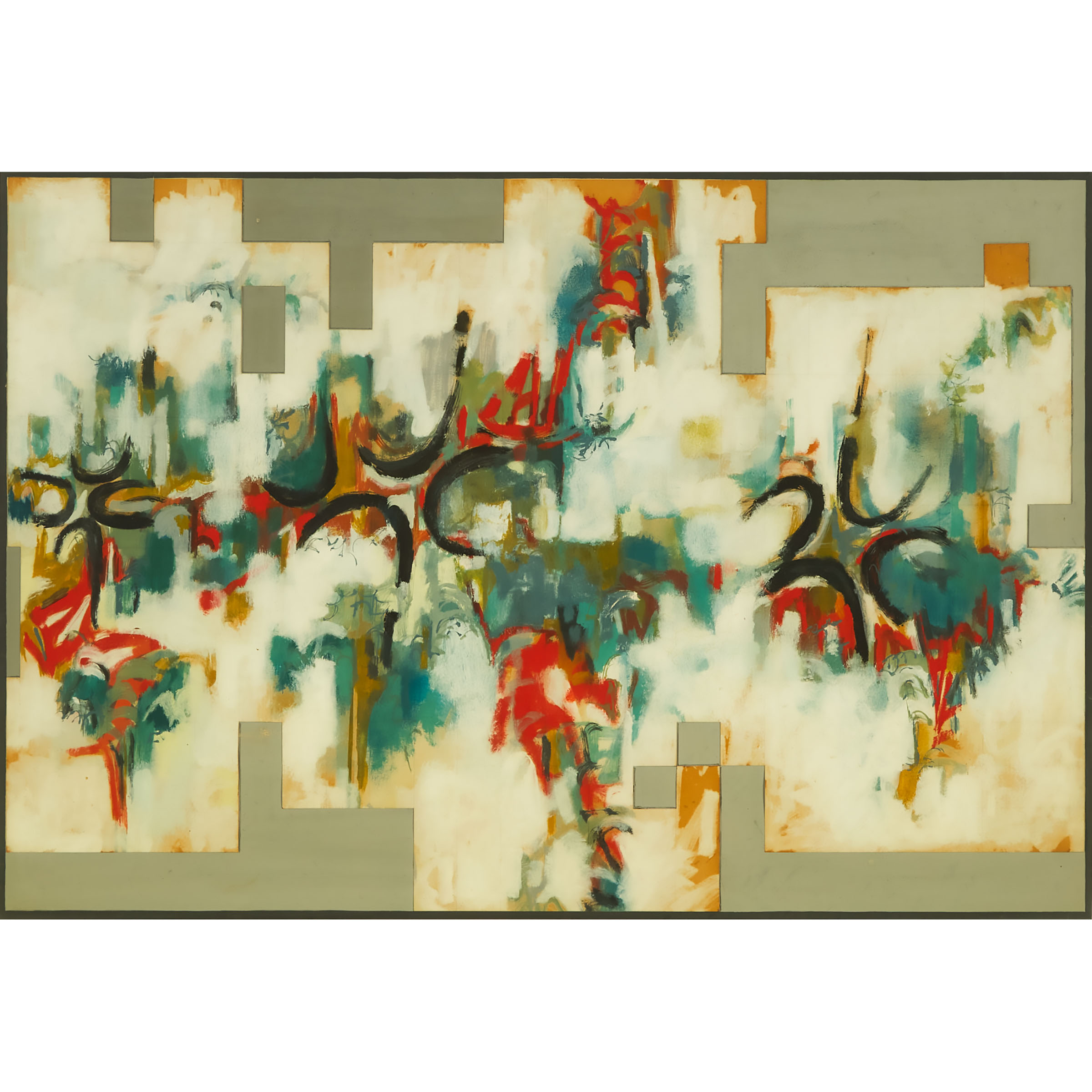 Untitled (Study for Mural for Brussels World'S Fair)