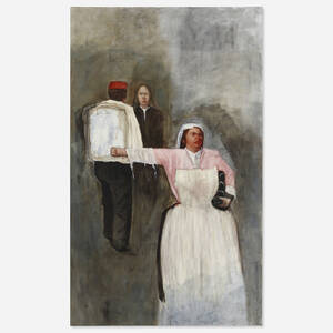 Frau mit ausegestrecktem