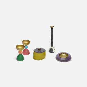 Collection of five resin objects