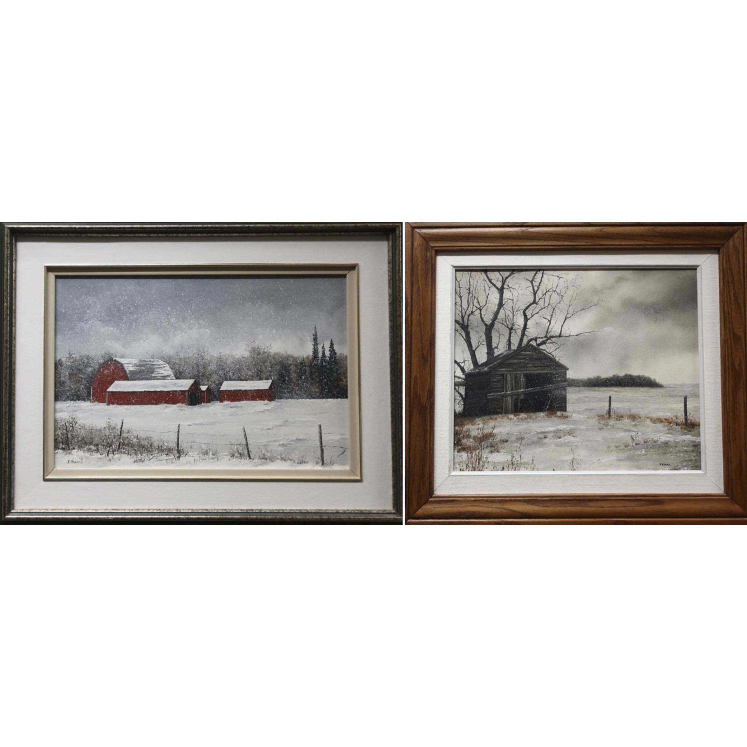 "SNOW FLAKES - HWY 6 NEAR WARREN, MANITOBA" & WINTER SHROUD, GLENBORO, MANITOBA"