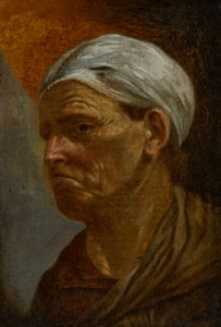 Head of an elderly woman, bust-length