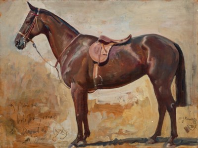 Study of 'Moneda', a Polo Pony
