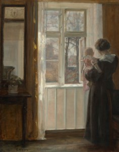 A Mother and Child at a Window