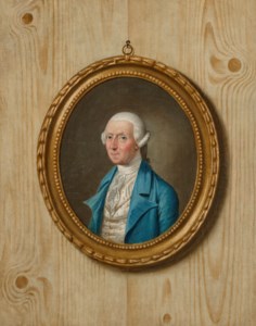 A trompe l'oeil portrait of a member of the Stacpoole family