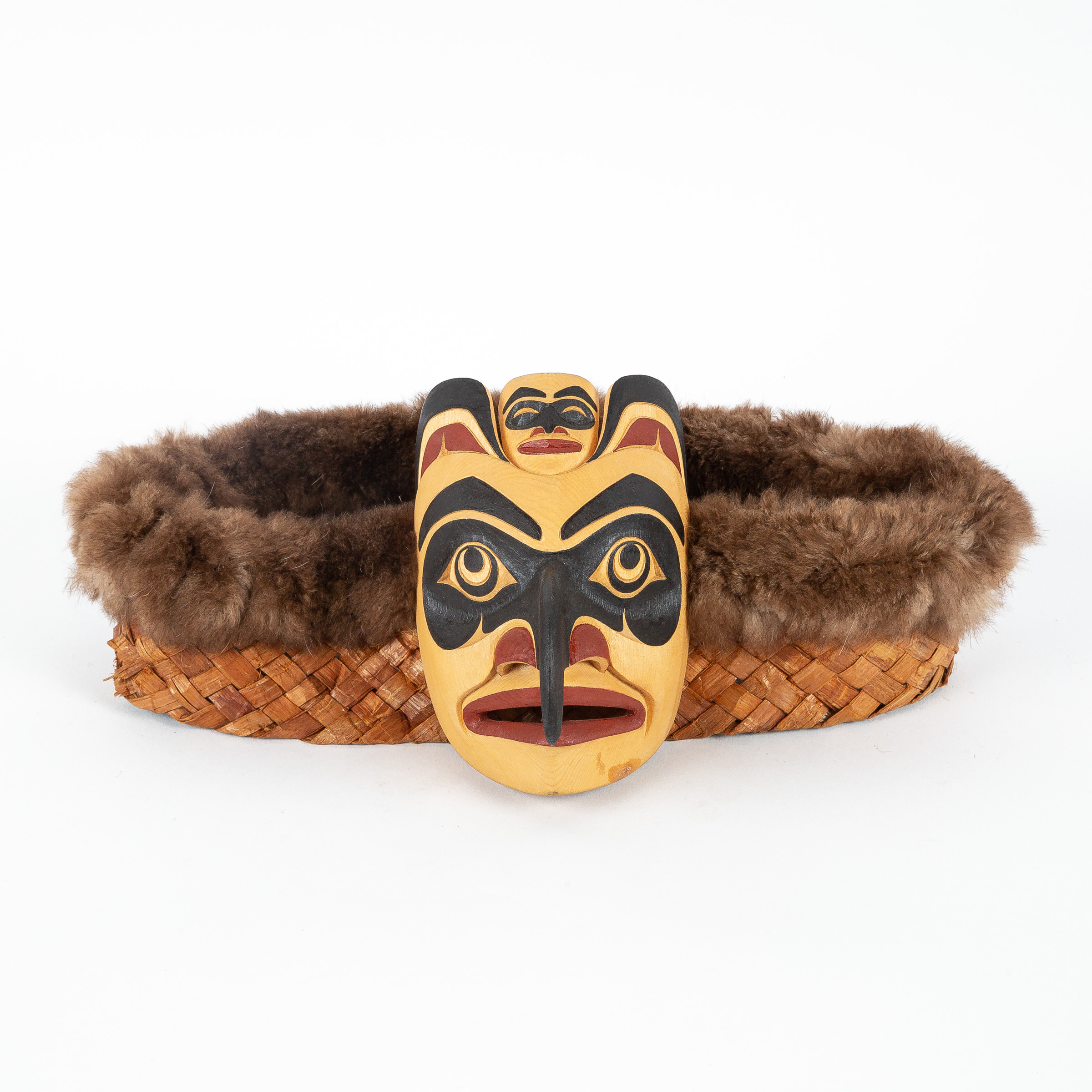 Frontlet with Cedar and Fur Headband