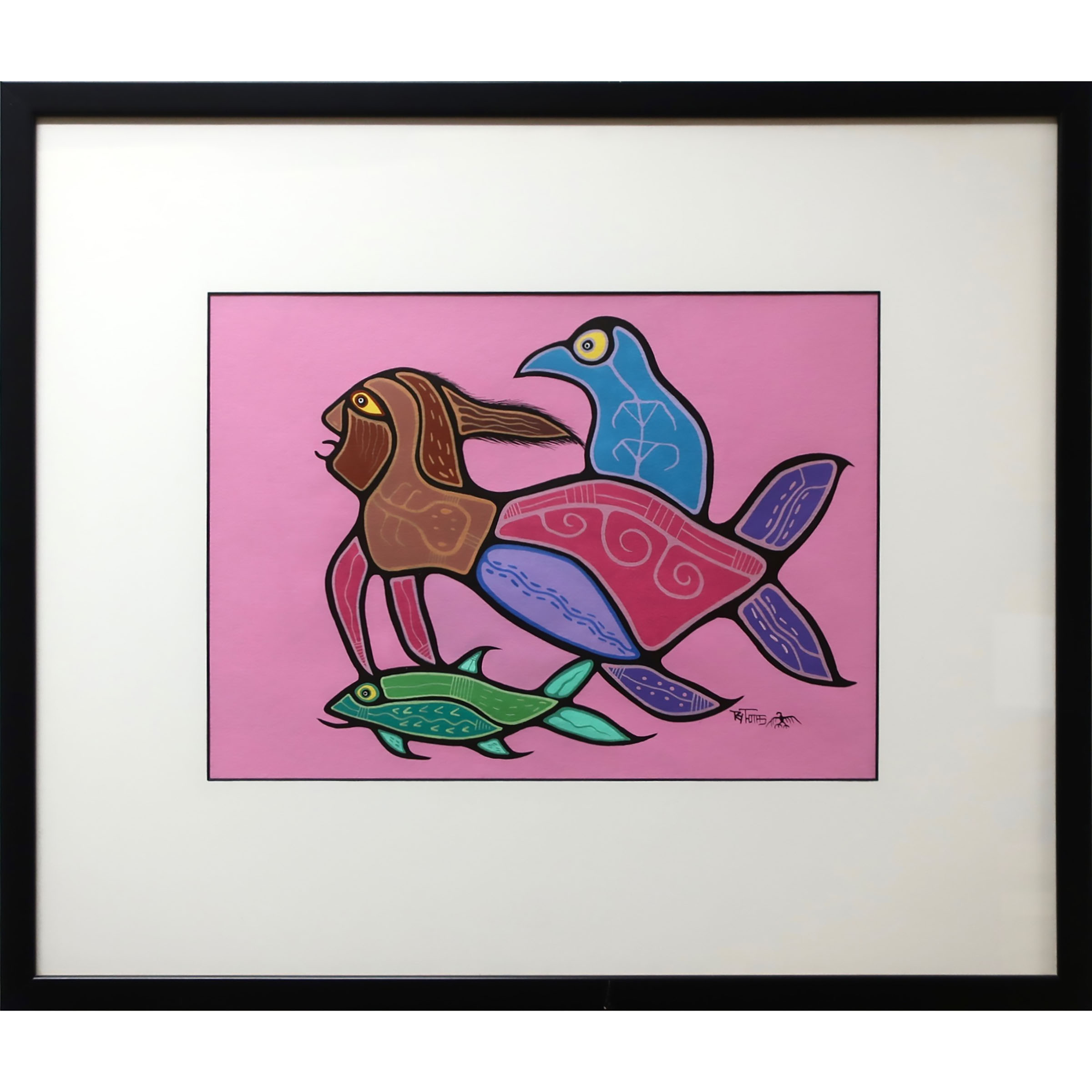 Untitled (Fish & Bird with Mermaid)