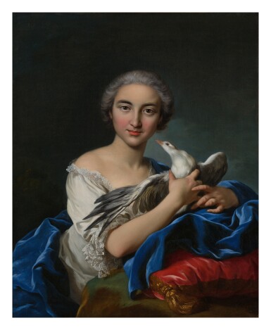 LOUIS-MICHEL VAN LOO, Portrait of Christine Van Loo, the Artist's Aunt