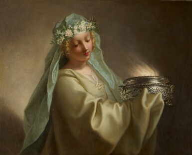 Jean Raoux, Vestal Virgin Carrying the Sacred Flame