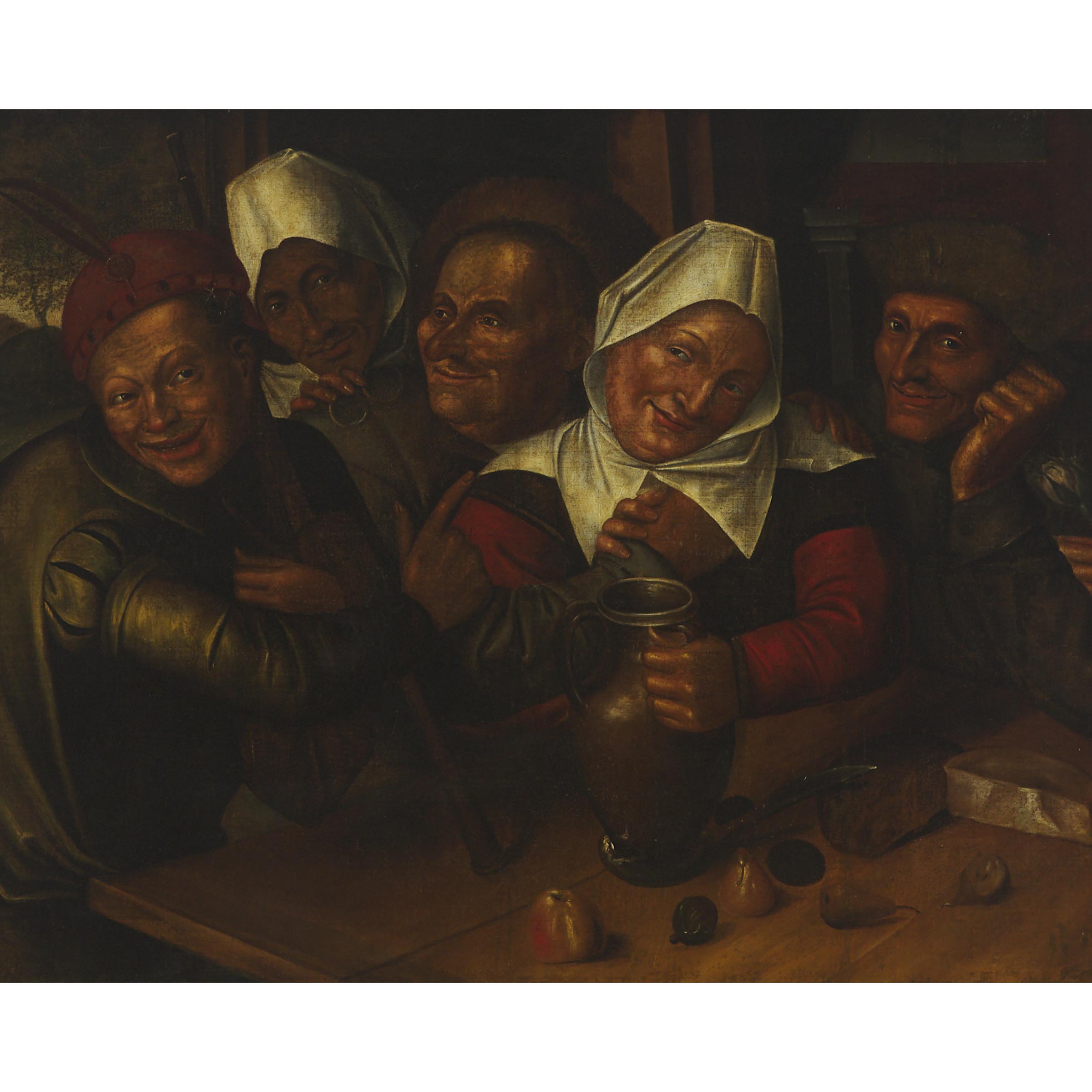 Happy Moment (Figures in a Tavern), Mid 16th Century