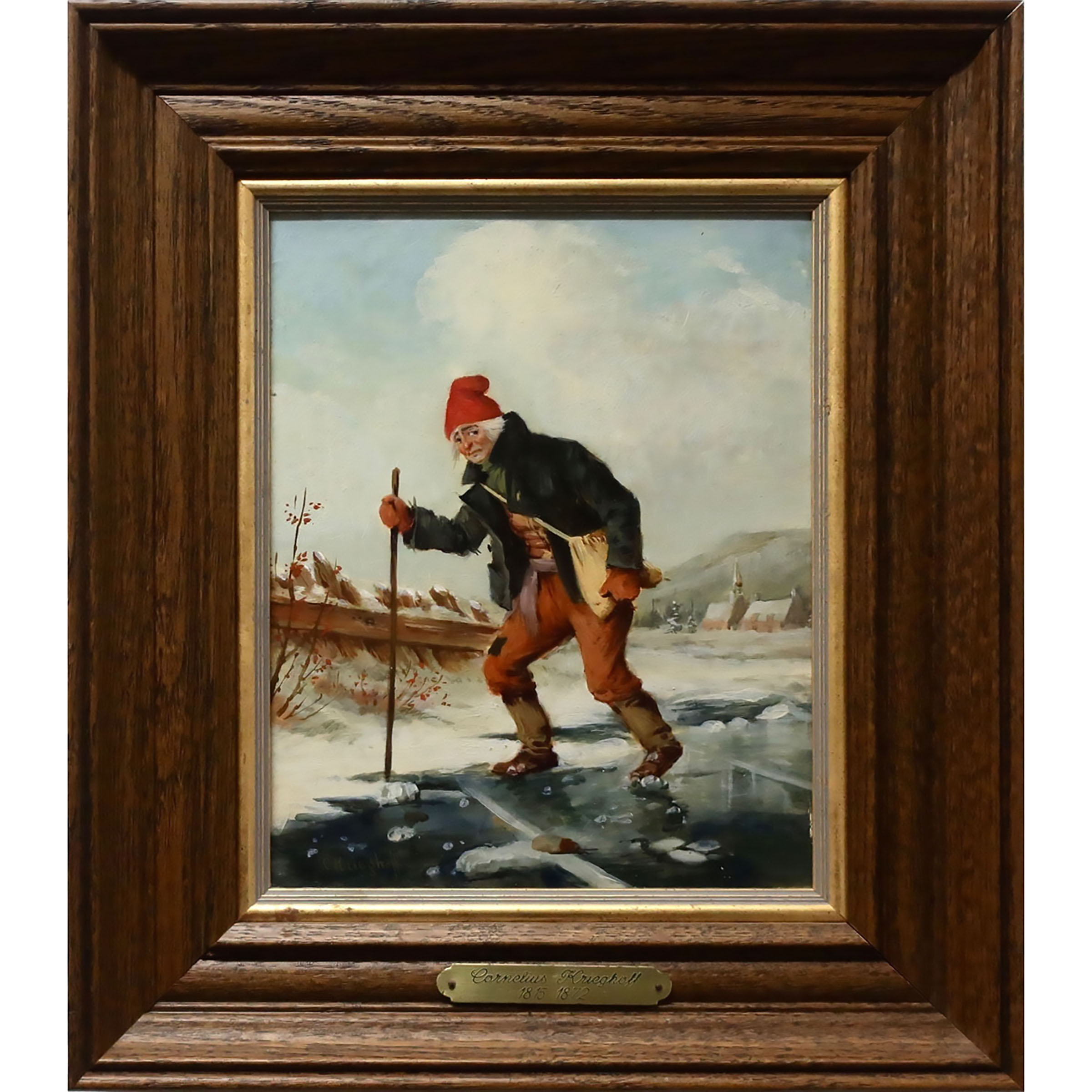 Man Crossing Ice
