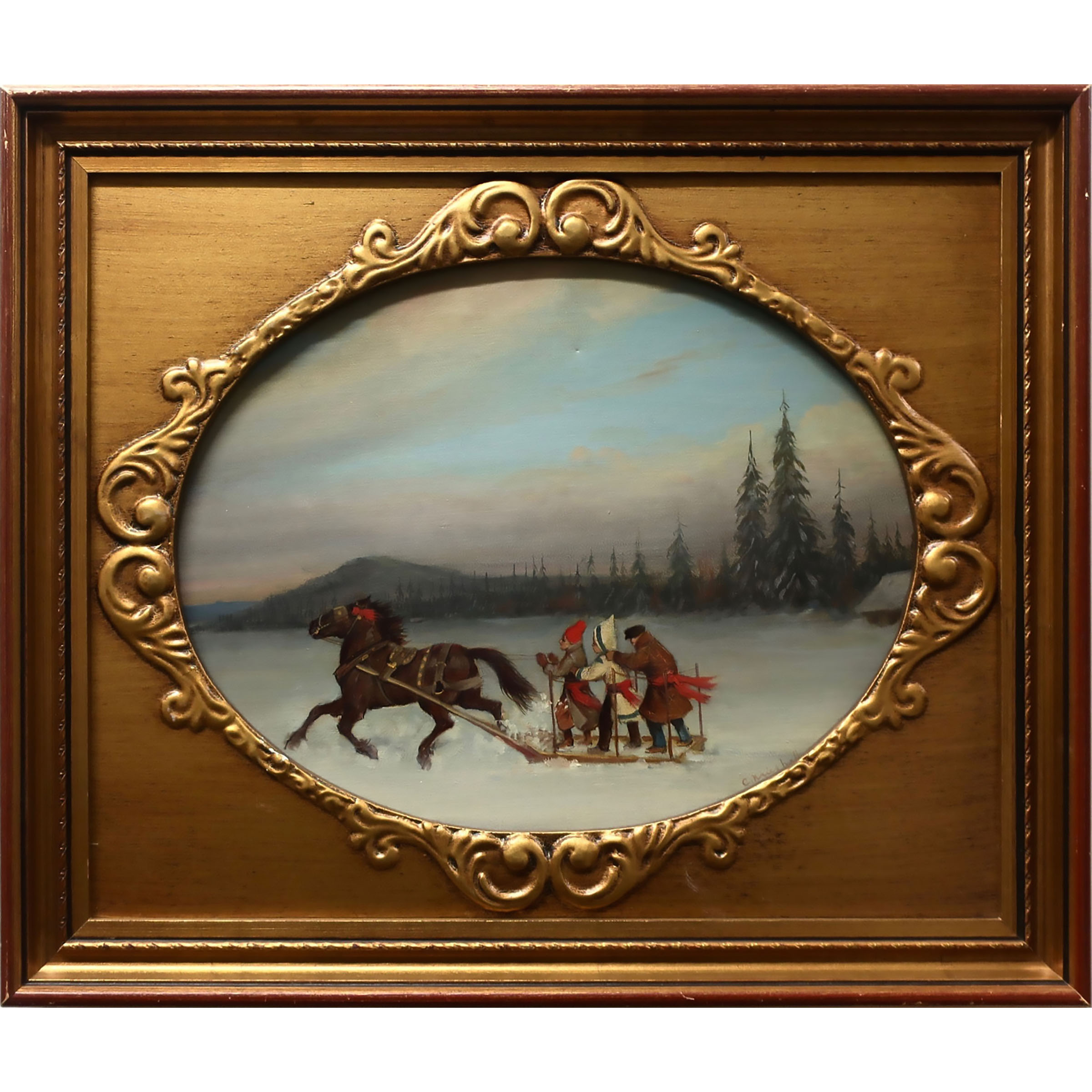 Habitants Sleighing