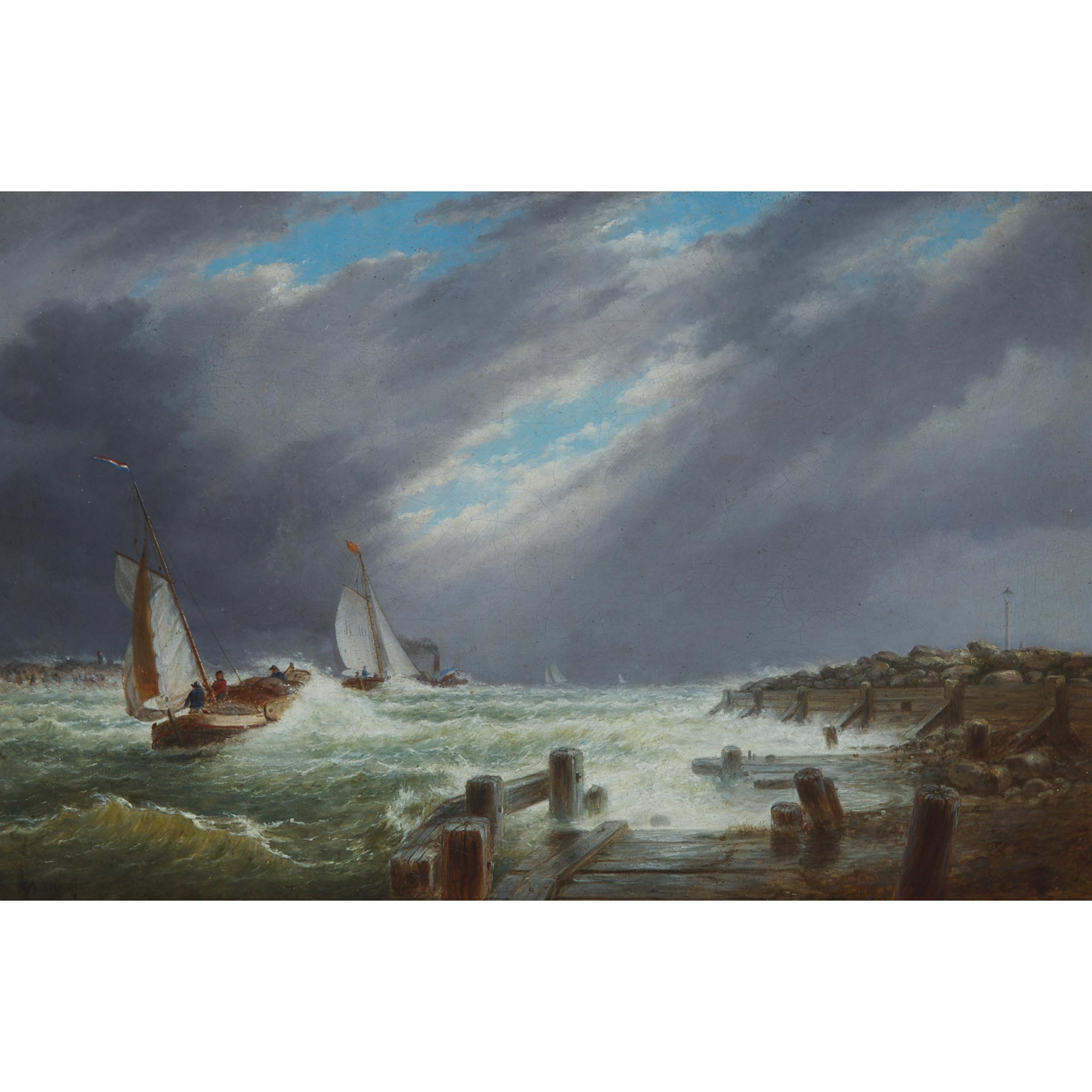 Entrance to the Harbour at Scheveningen