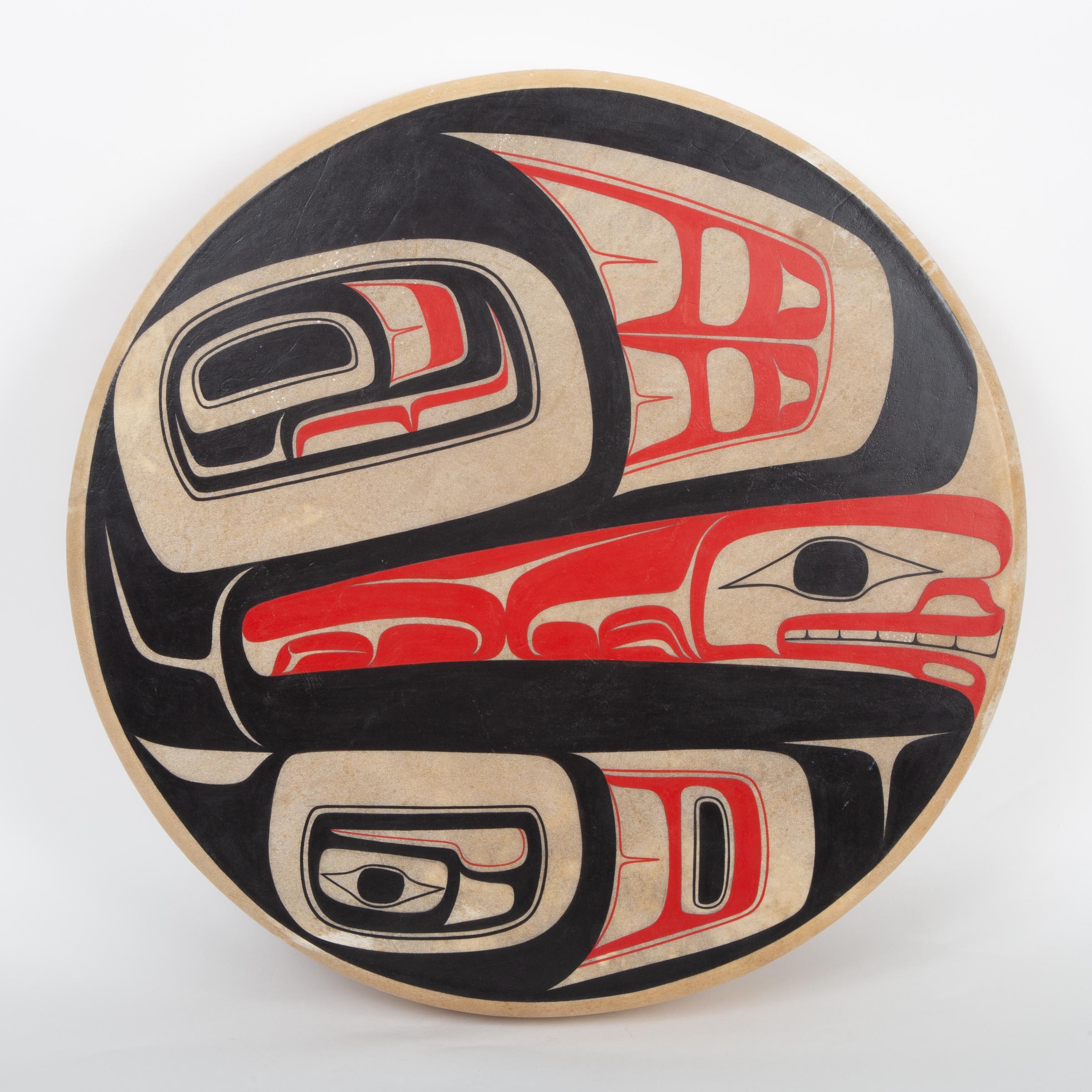 Killer Whale and the Chief'S Wife, Hand Painted Drum