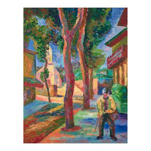 L'Eglise de St. Paul 25 9/16 x 19 11/16 in (65 x 50 cm) (Painted circa 1960)