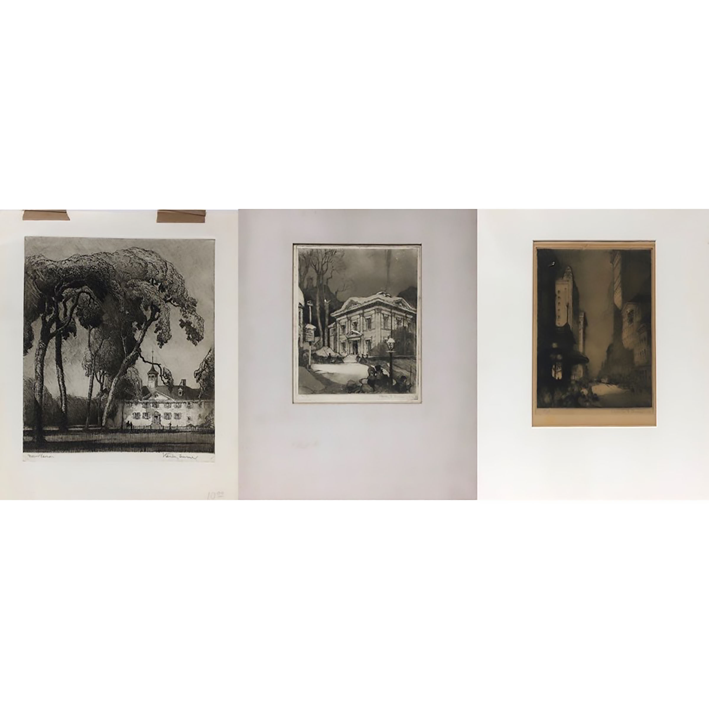 "MOUNT VERNON", "THE ARRIVAL", "EVENING STREET VIEW"